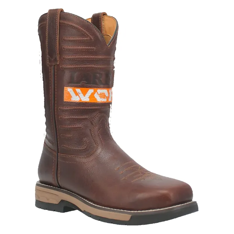 Laredo Workhorse (Broad Square Toe) - Men's Leather Cowboy Work Boot made by Laredo