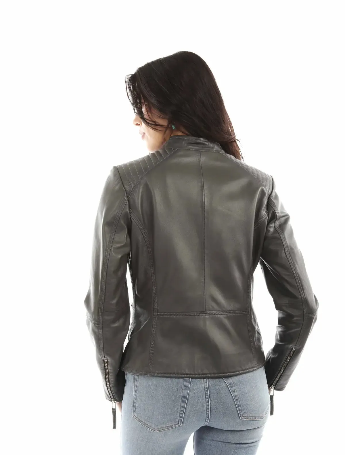 Scully Quilted Shoulders - Women's Leather Jacket sold by Hat Country product image thumbnail 2