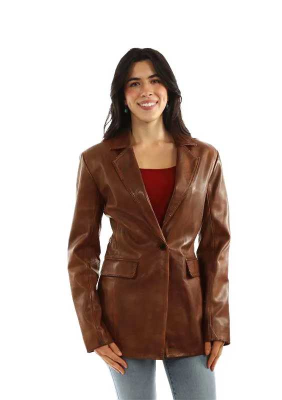 Scully Classic Lapels - Women's Leather Blazer made by Scully