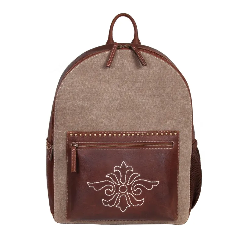 Scully Canvas Carry-On - Leather Backpack made by Scully