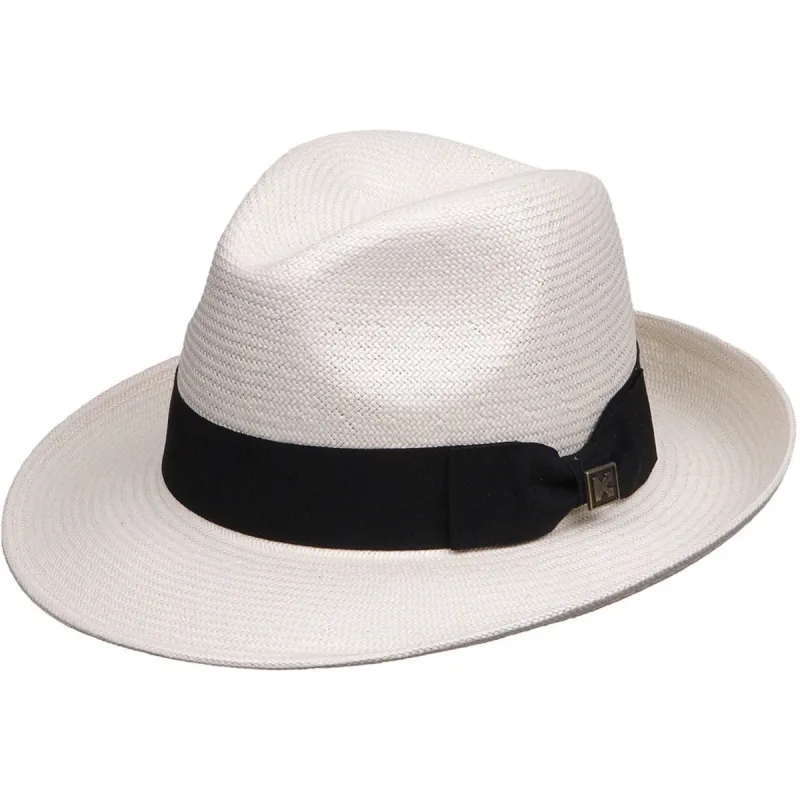 Deadwood Trading Portobello - Straw Fedora Hat made by Deadwood Studios