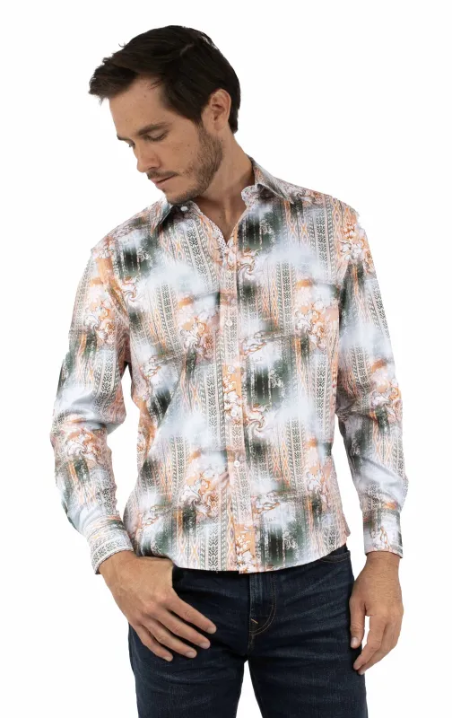 Scully Floral Dreams - Men's Dress Shirt made by Scully