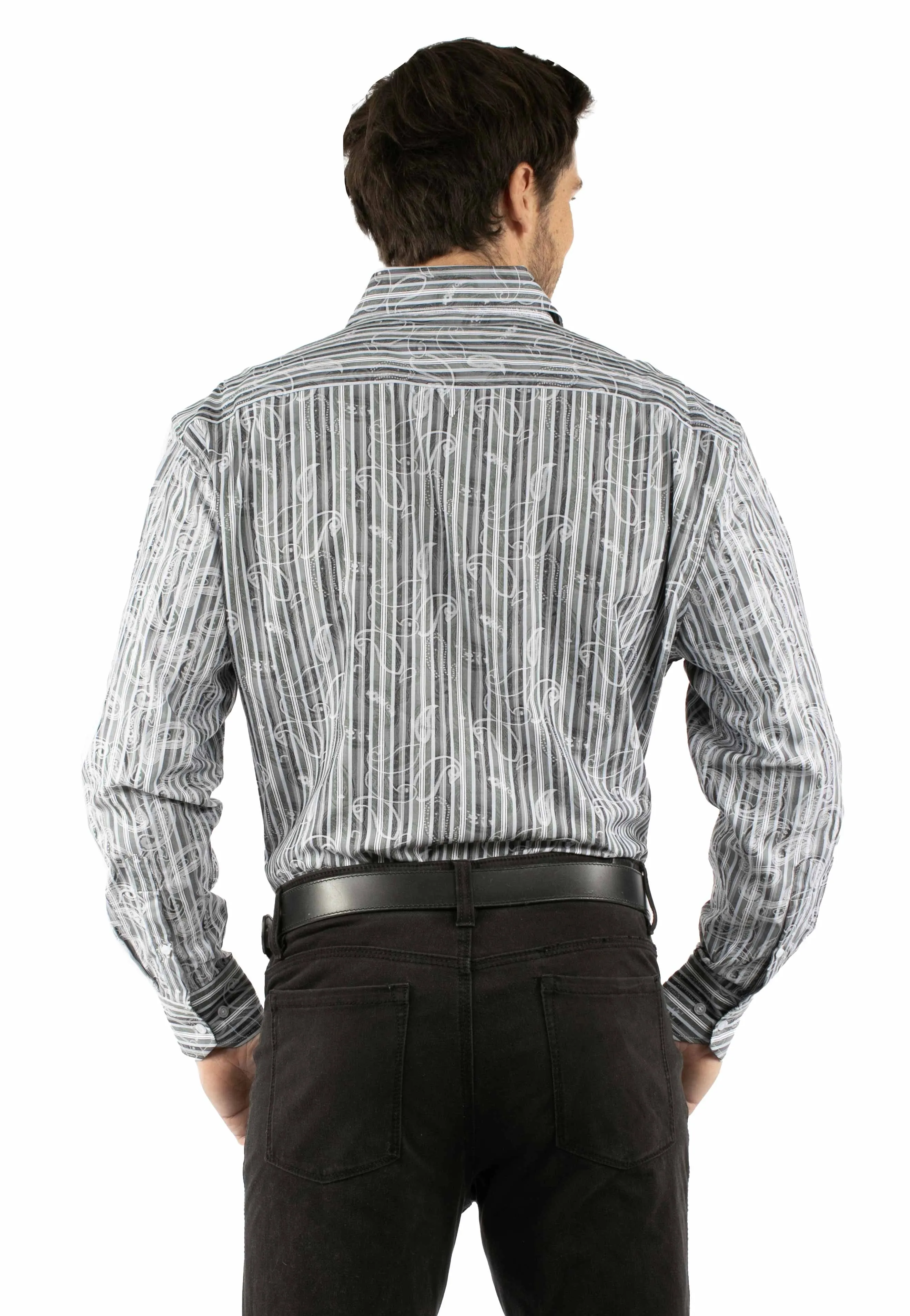 Scully Paisley Jacquard - Men's Western Shirt sold by Hat Country product image thumbnail 2