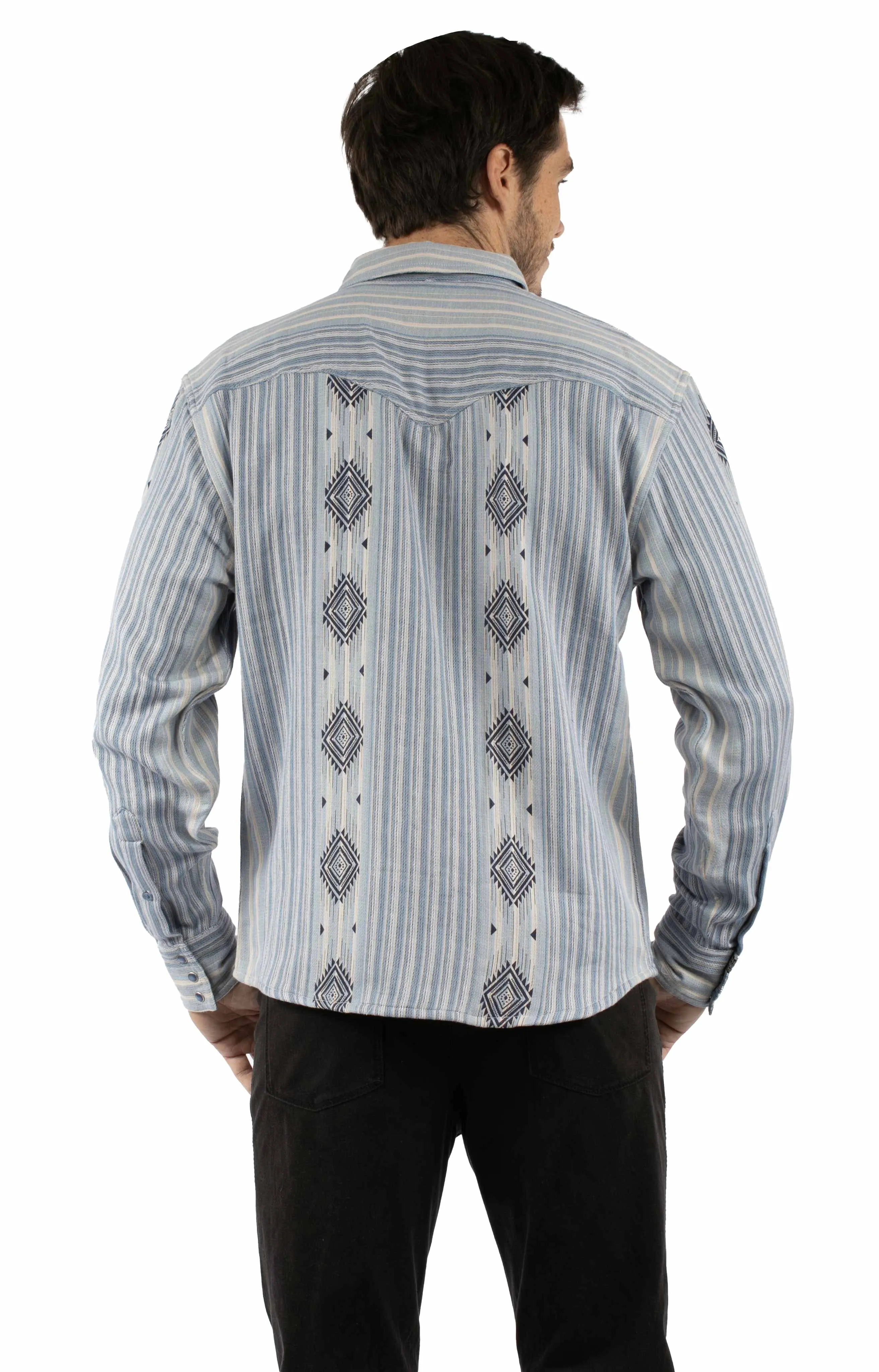 Scully Woven Diamonds - Men's Western Shirt sold by Hat Country product image thumbnail 2