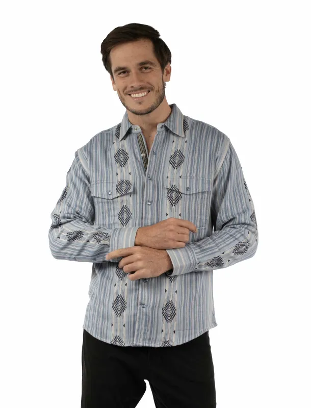 Scully Woven Diamonds - Men's Western Shirt made by Scully