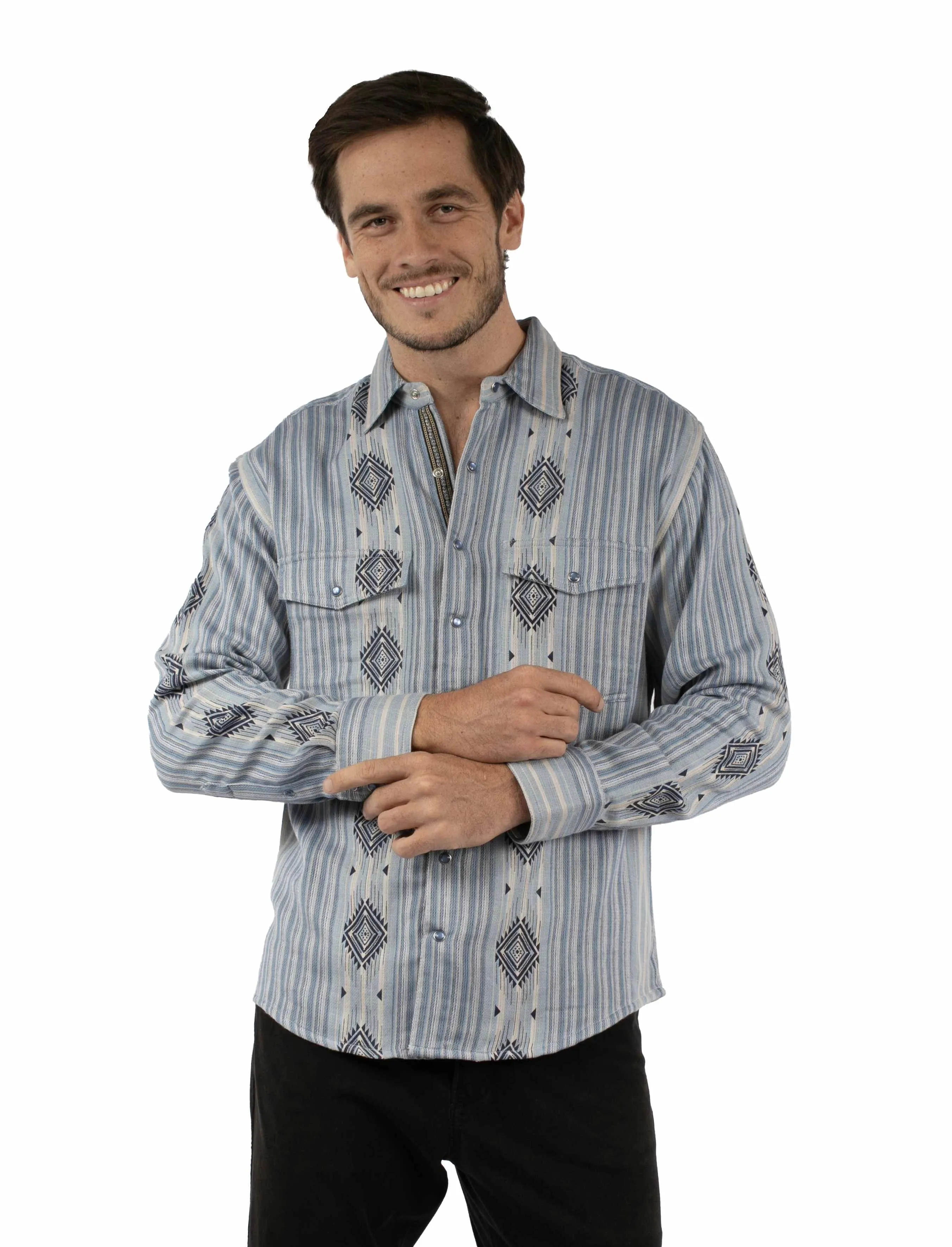 Scully Woven Diamonds - Men's Western Shirt sold by Hat Country