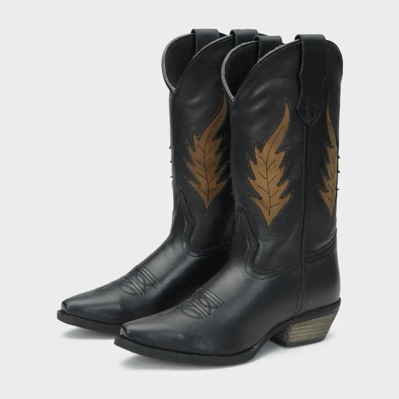 Rawhide Autumn - Women's Leather Cowgirl Boots made by Hat Country