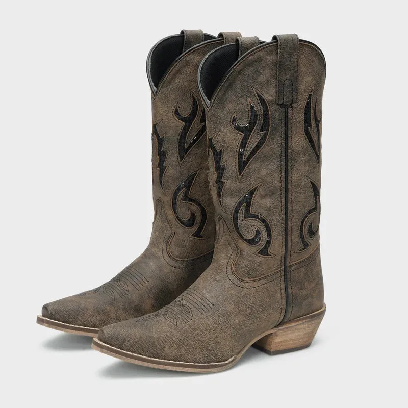 Rawhide Foley - Women's Cowhide Cowgirl Boots made by Hat Country