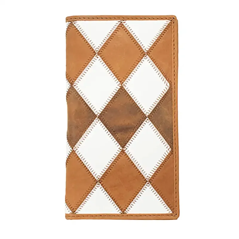 Nocona Diamond Patchwork - Men's Rodeo Wallet made by Nocona