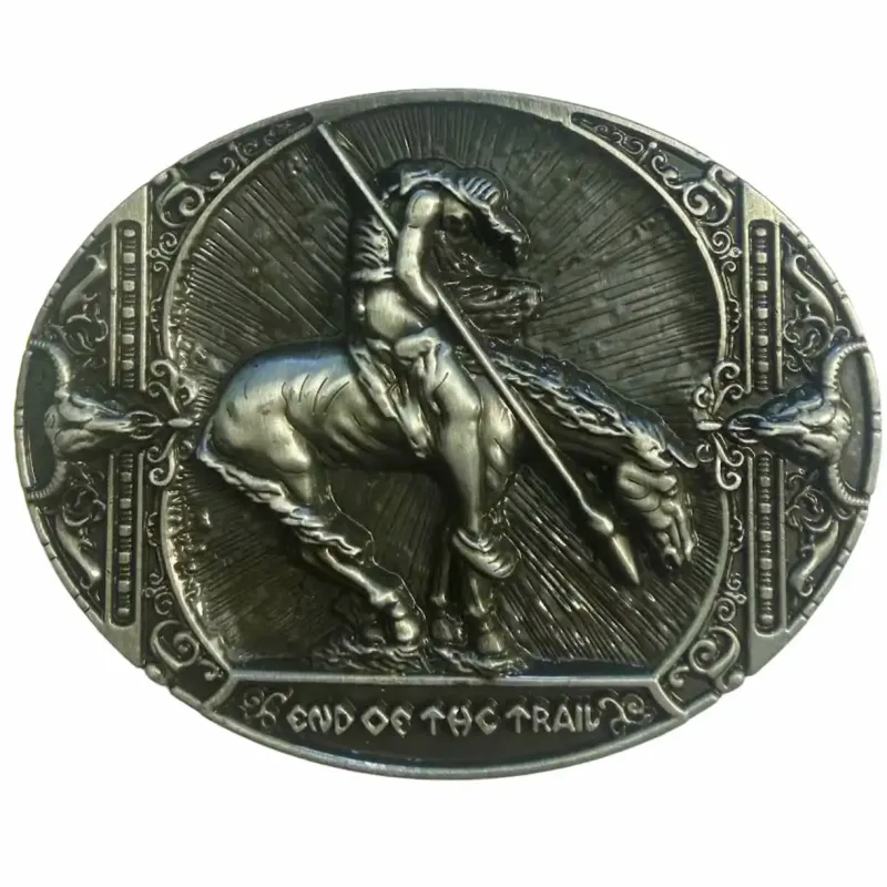 Deadwood Trading End of the Trail - Belt Buckle made by Deadwood Studios