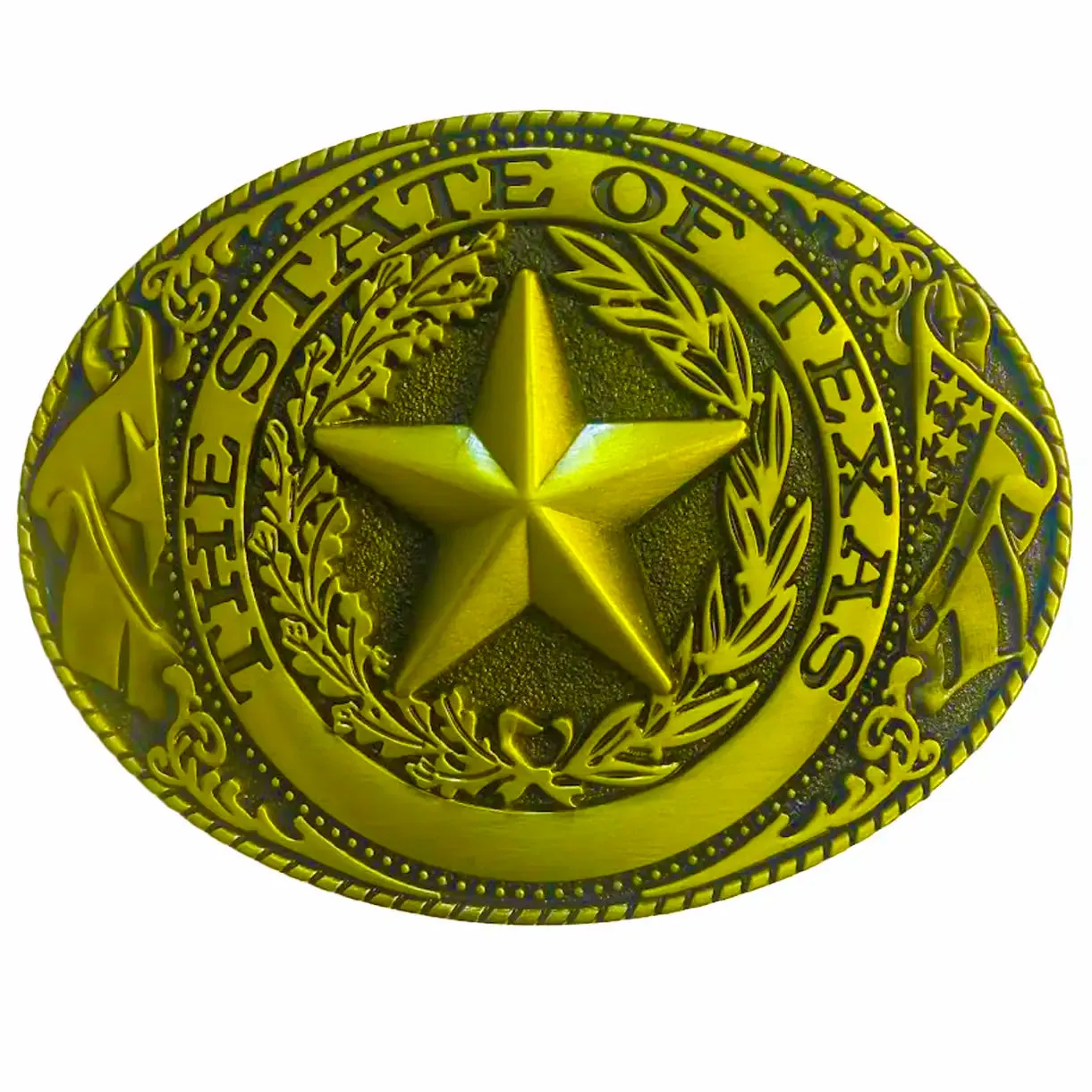 Deadwood Trading State of Texas (Gold) - Men's Belt Buckle sold by Hat Country