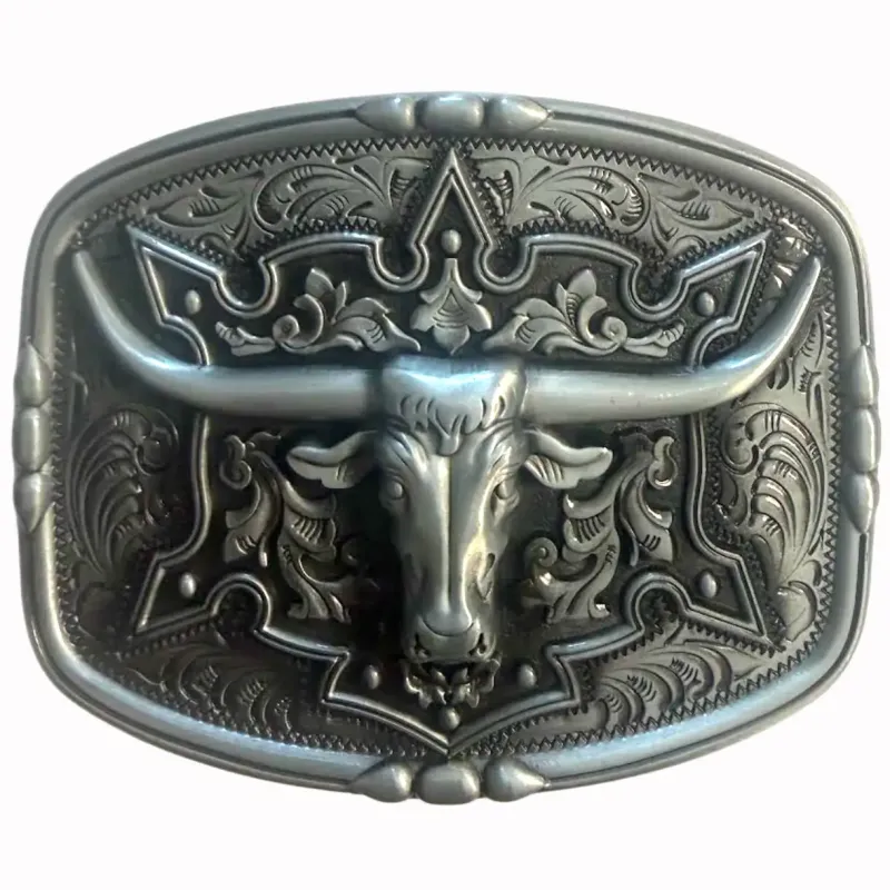 Deadwood Trading Mesa Longhorn - Men's Belt Buckle made by Deadwood Studios
