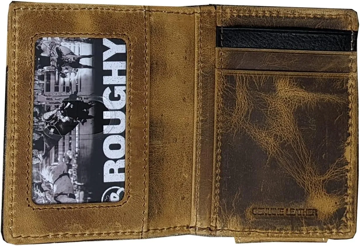 HOOey Diamond Patchwork Cowhide - Men's Bifold Money Clip Wallet sold by Hat Country product image thumbnail 3