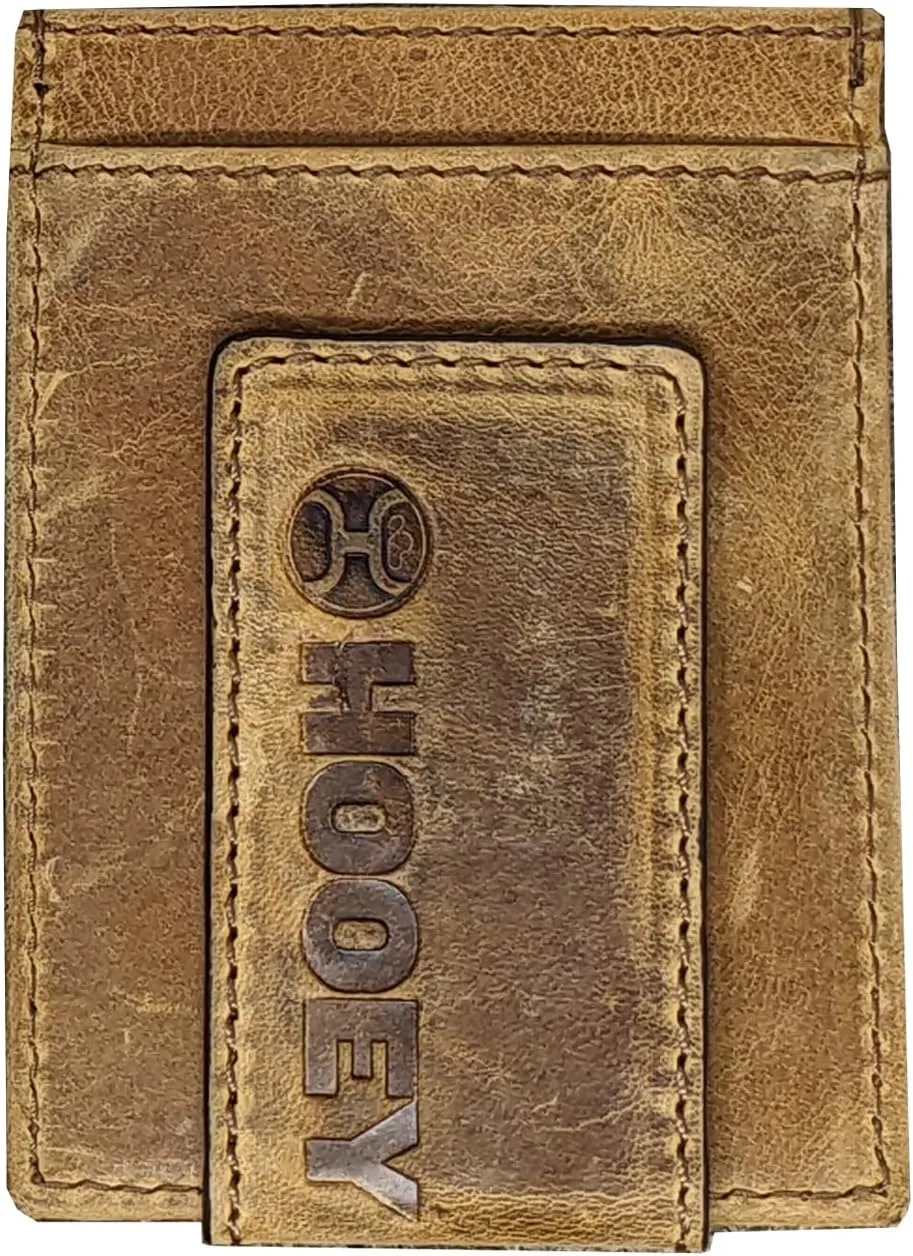 HOOey Embossed Logo (Brown) - Men's Money Clip Wallet sold by Hat Country product image thumbnail 2