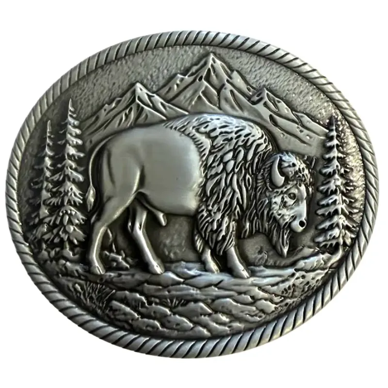 Deadwood Trading Prairie Thunder - Men's Belt Buckle made by Deadwood Studios