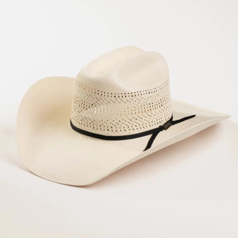 Larry Mahan's Cattleman Cowboy (LMH11158) - (10X) Straw Cowboy Hat made by Hat Country