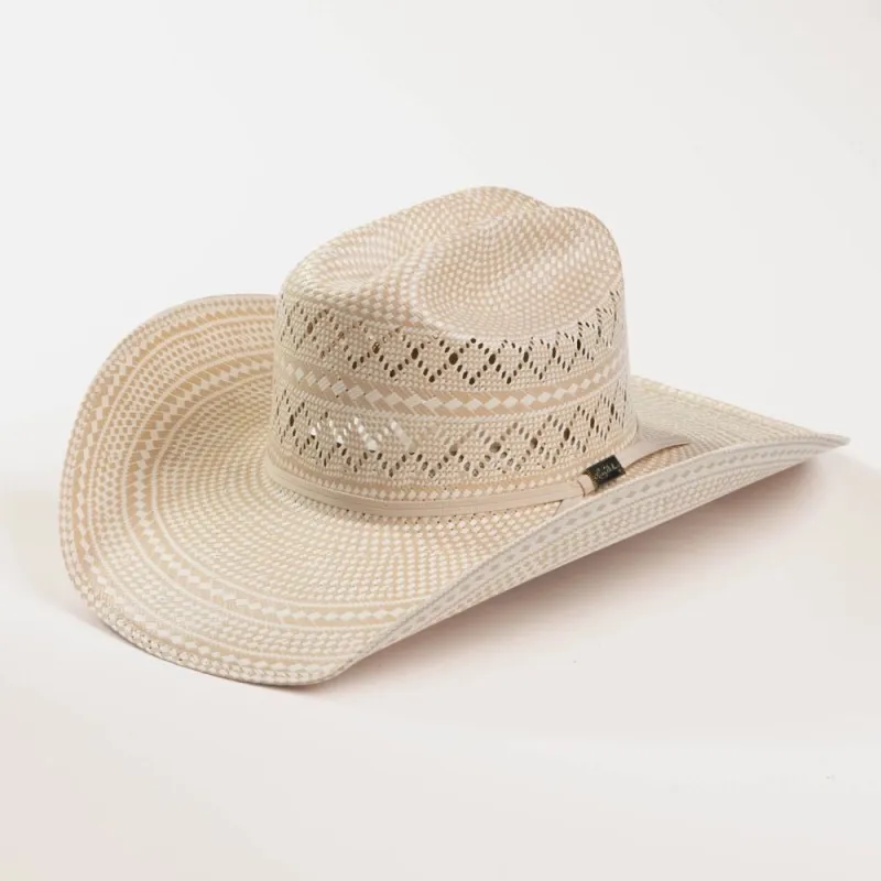 Larry Mahan's Cattleman Cowboy (LMH11155) - (10X) Straw Cowboy Hat made by Hat Country
