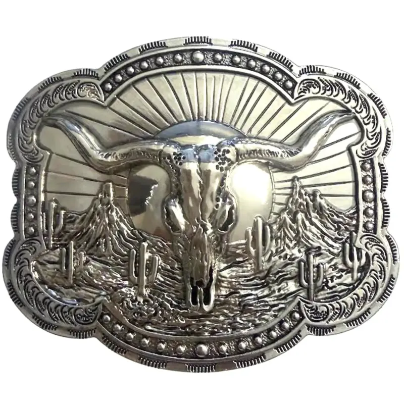 Deadwood Trading Badlands Skull - Belt Buckle made by Deadwood Studios
