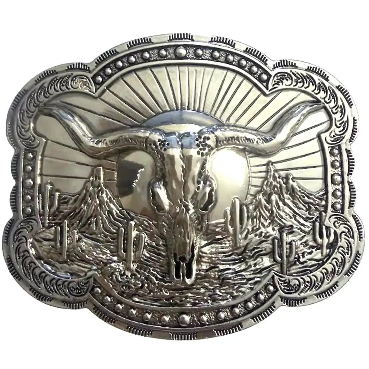 Deadwood Trading Badlands Skull - Belt Buckle sold by Hat Country