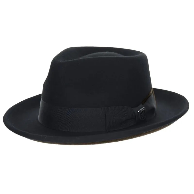 Stacy Adams Bracco - Wool Felt Fedora Hat made by Stacy Adams