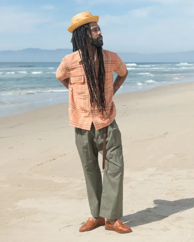 Triple Tuck Wide Pants - Vancloth Oxford — MONITALY sold by monitaly