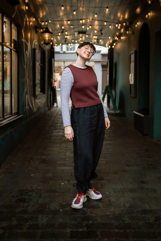 The Staple Tank - Morello Cherry sold by The Slow Love