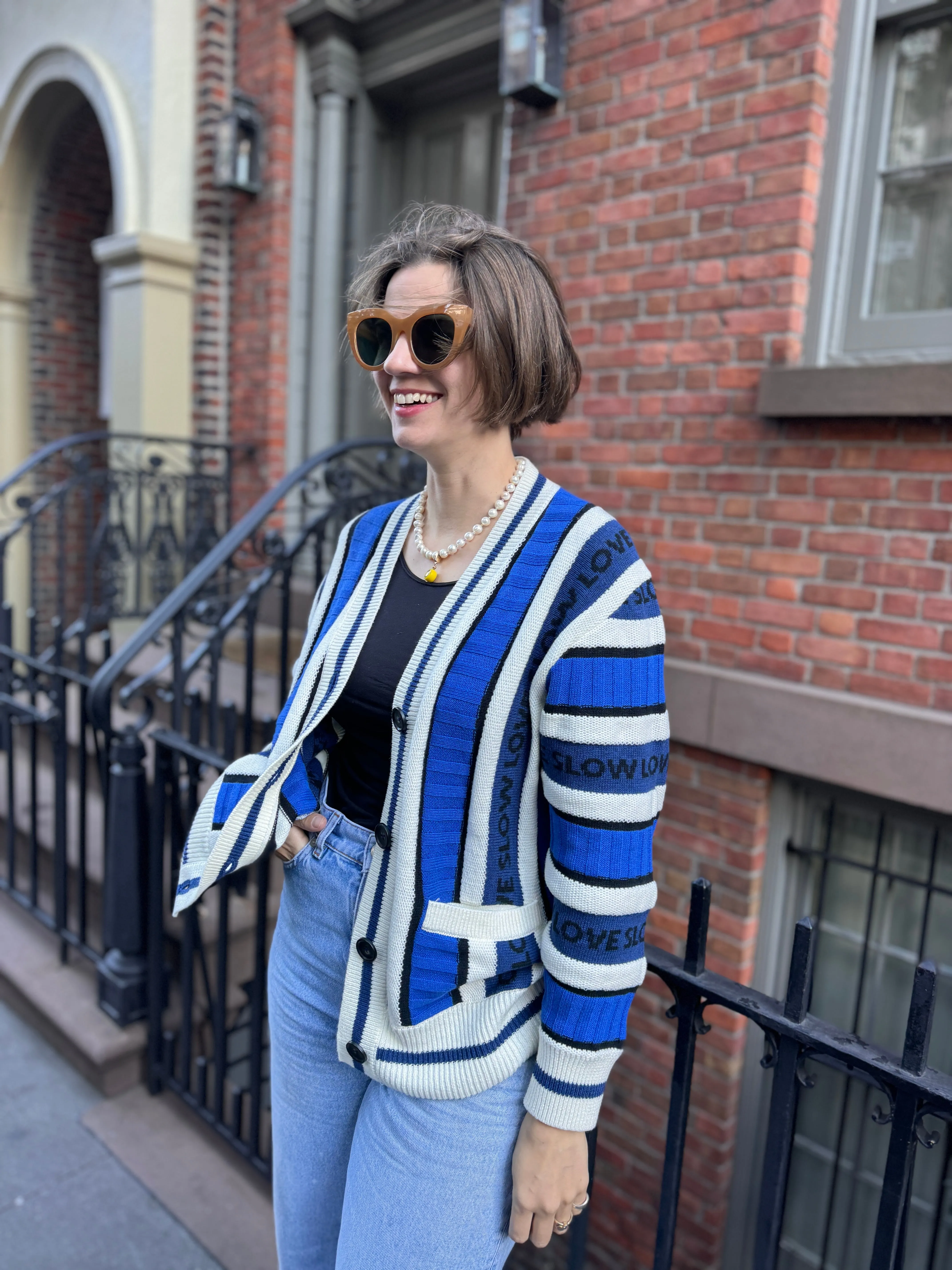 The College Cardigan sold by The Slow Love product image thumbnail 5