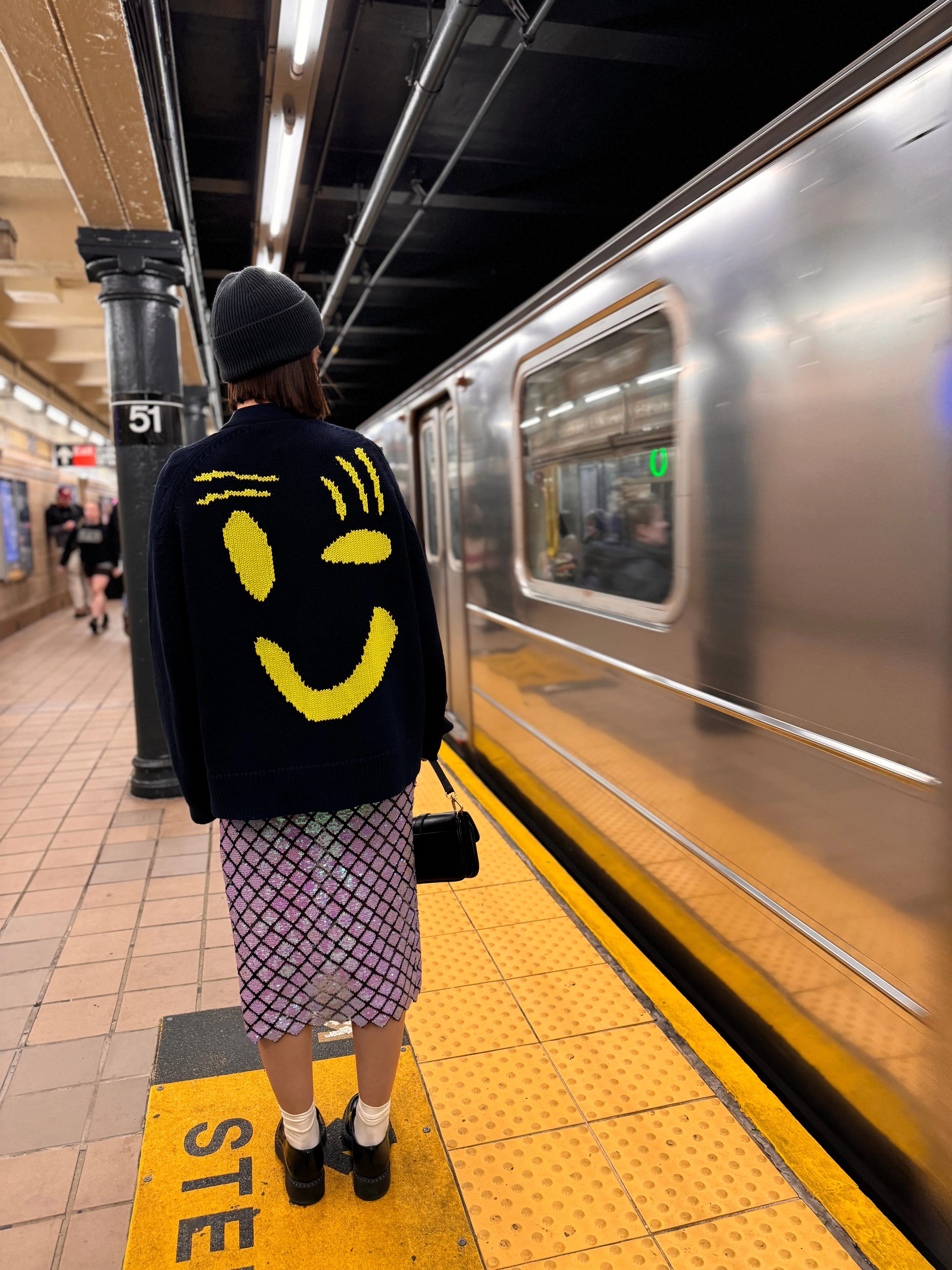 Feel Good Cardigan - Navy sold by The Slow Love