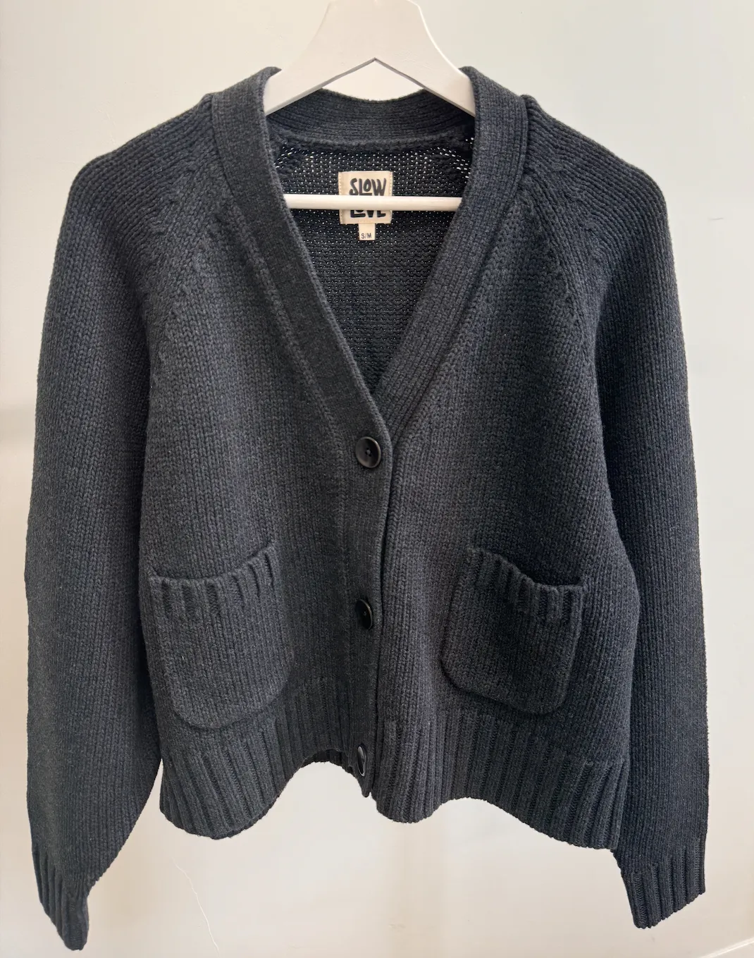 The Staple Cardigan - Charcoal sold by The Slow Love product image thumbnail 3