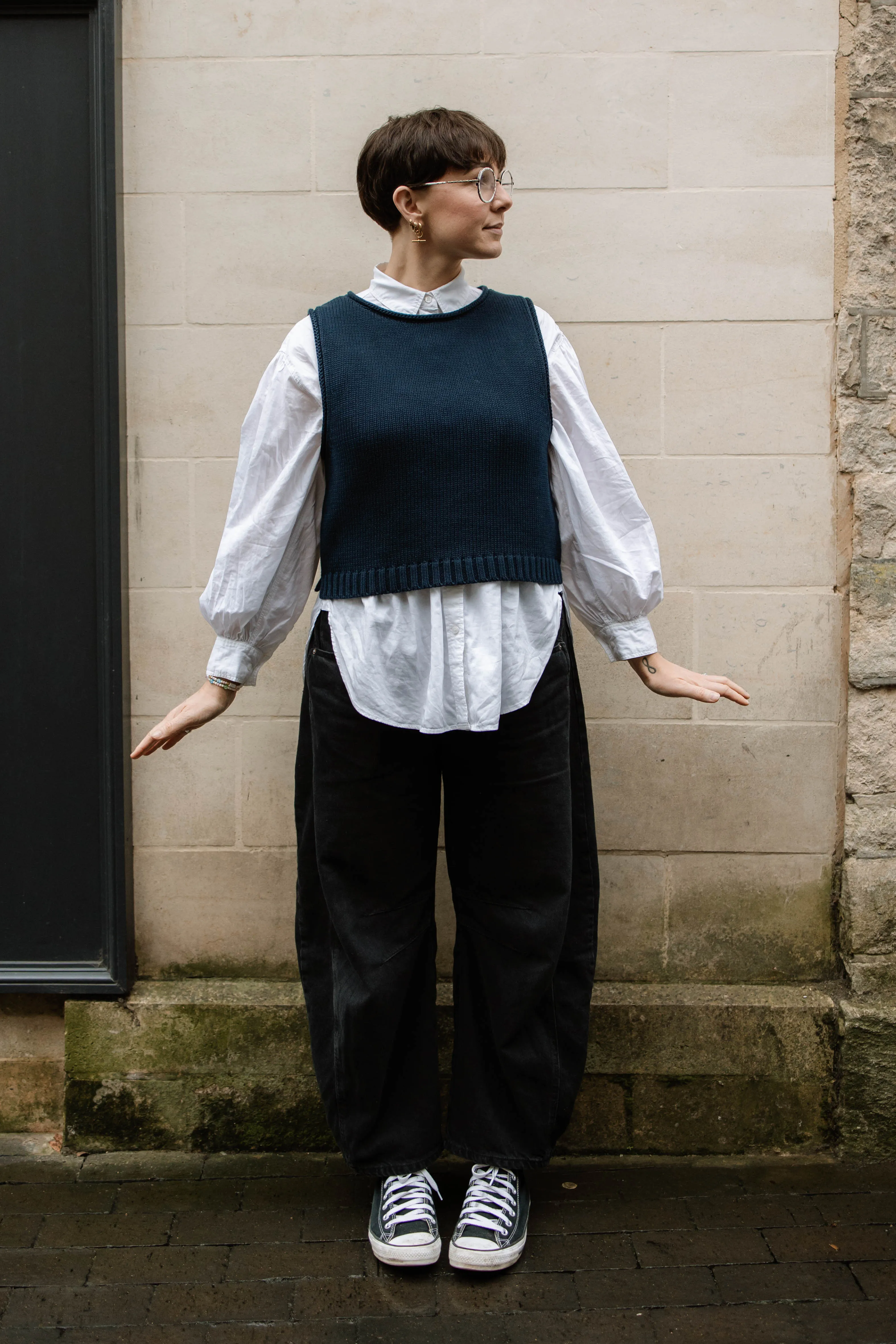 The Staple Tank - Navy sold by The Slow Love product image thumbnail 2