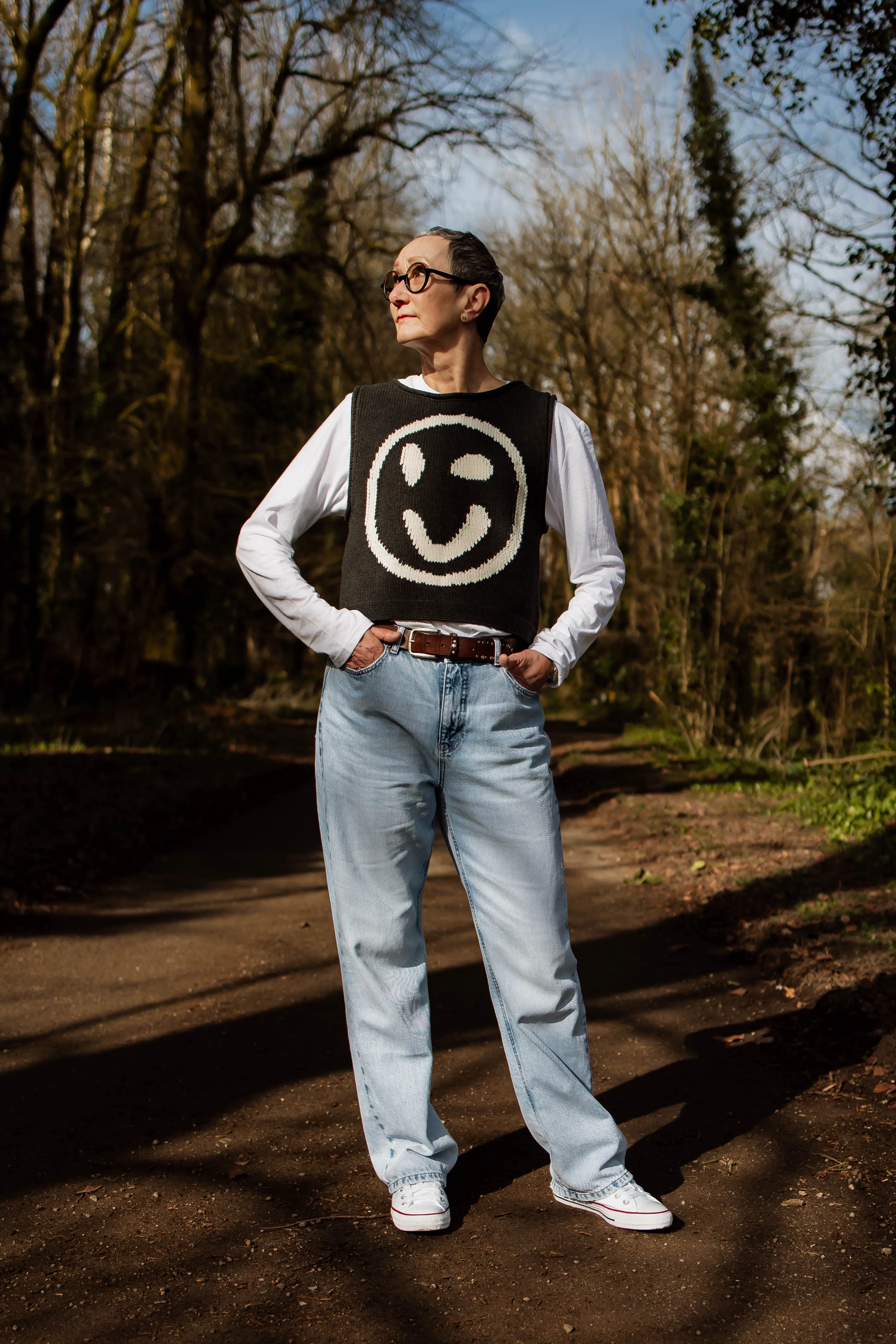 Old Skool Cotton Tank Top - Charcoal sold by The Slow Love product image thumbnail 2