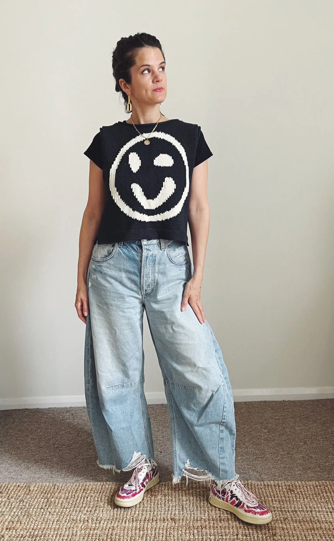 Old Skool Cotton Tank Top - Charcoal sold by The Slow Love product image thumbnail 3