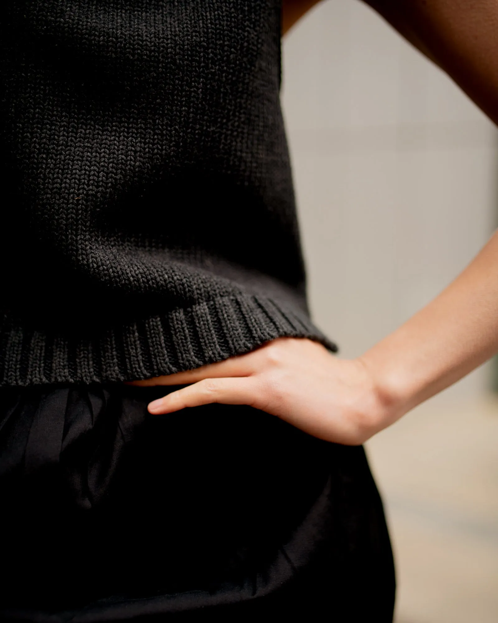 The Staple Tank - Charcoal sold by The Slow Love product image thumbnail 4