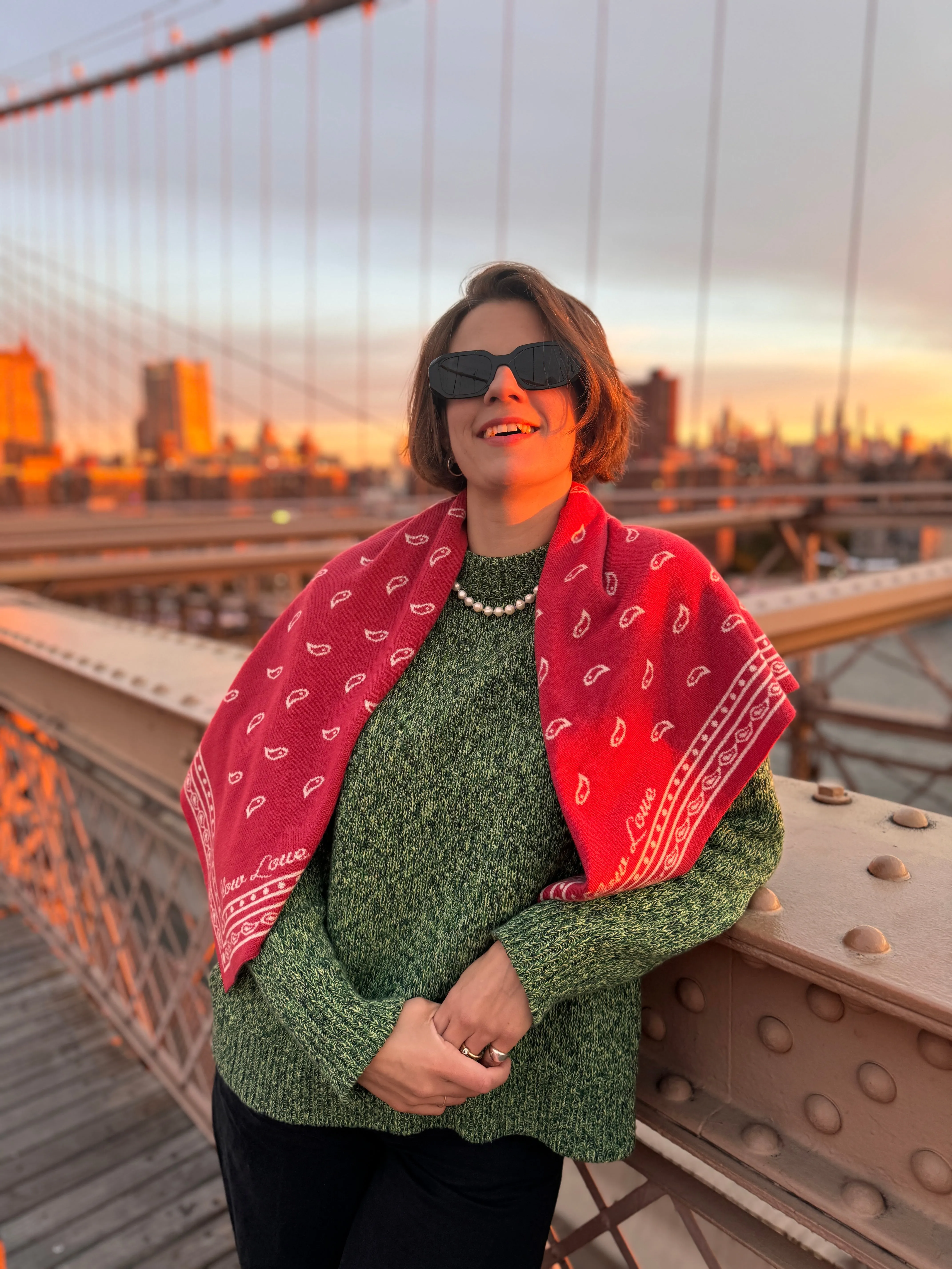 Bandana Scarf - Red sold by The Slow Love product image thumbnail 2