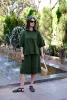 Knitted Shorts- Olive Green sold by The Slow Love