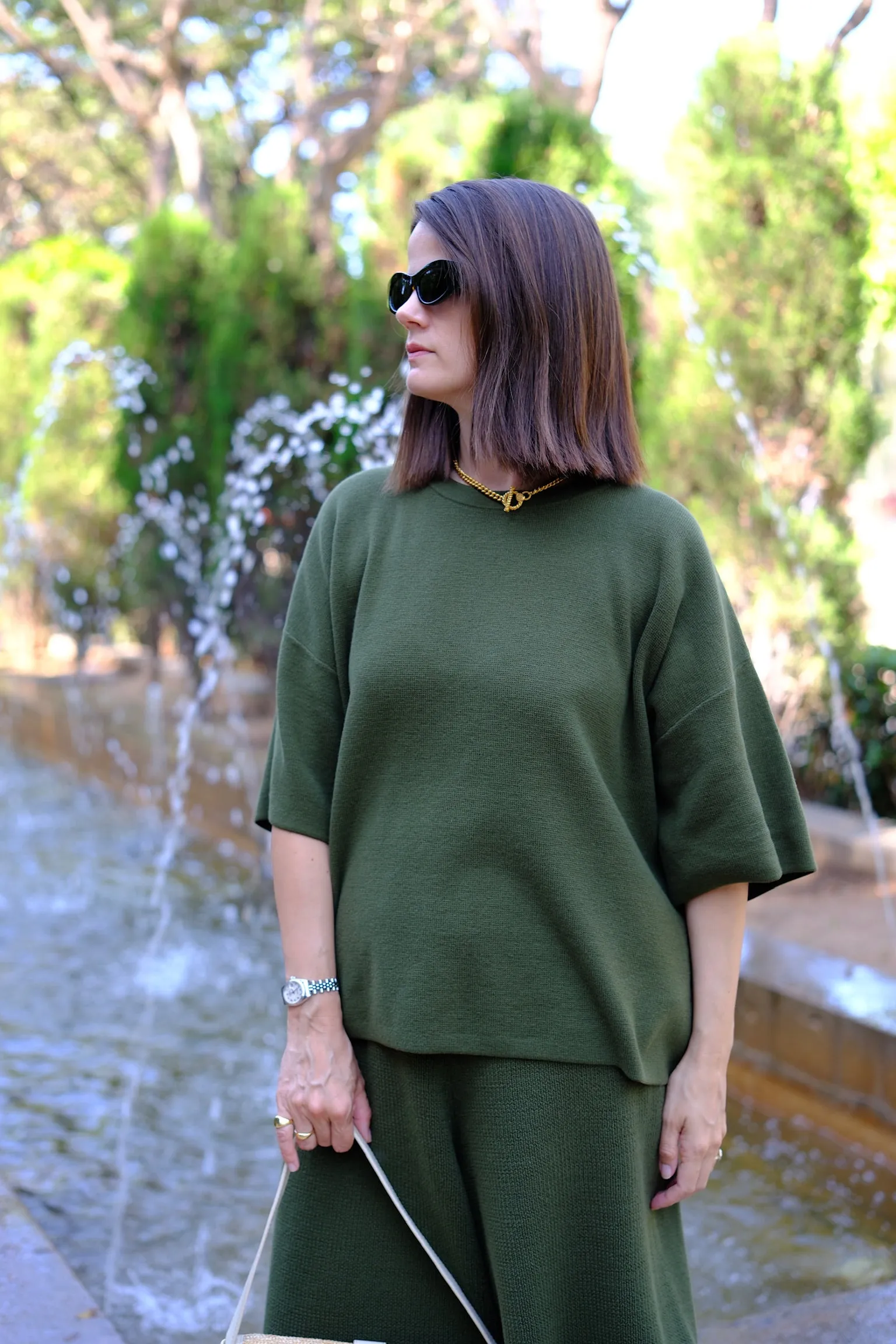 Knitted Tee- Olive Green sold by The Slow Love product image thumbnail 2