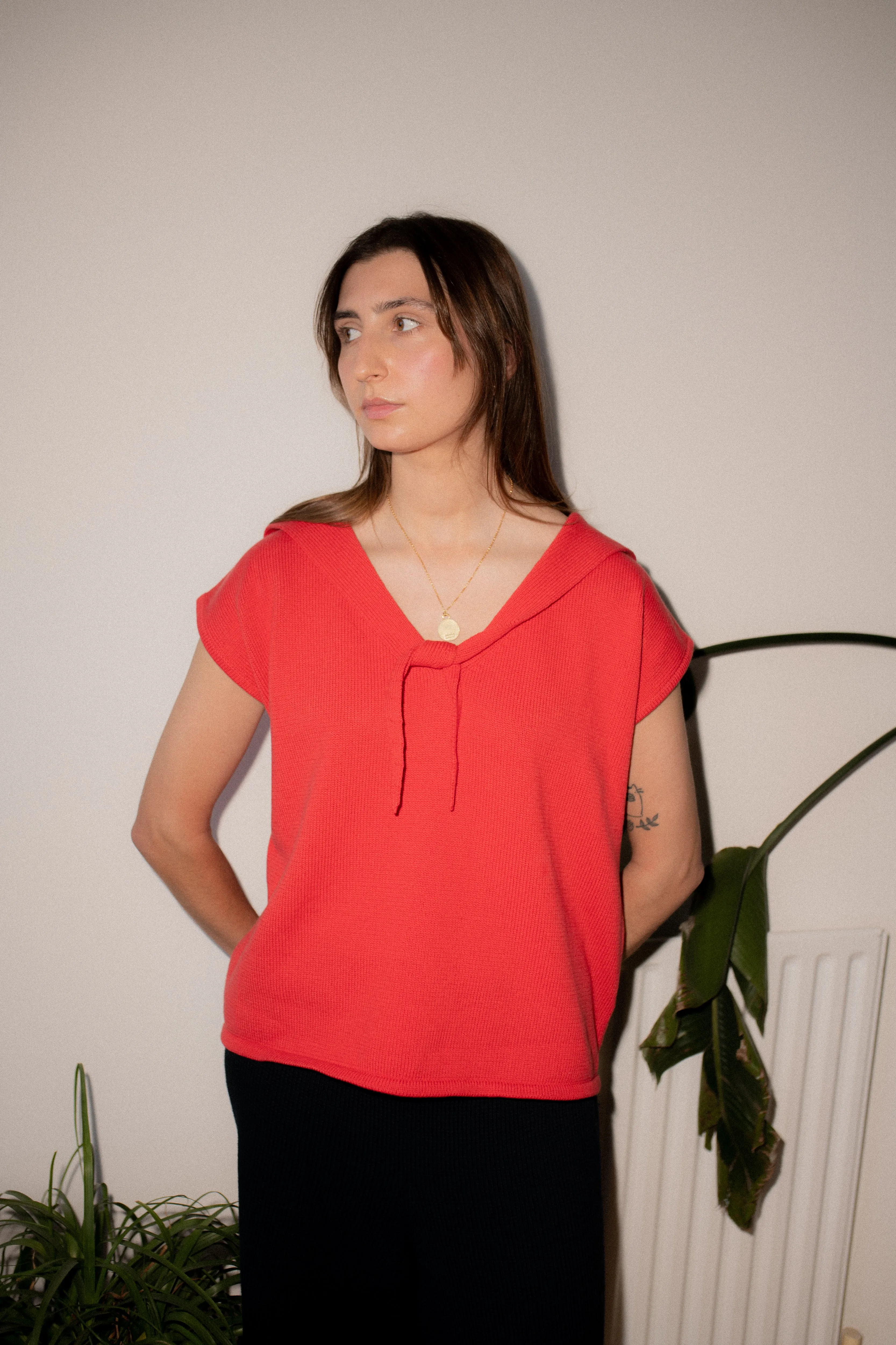 Sailor Tee- Coral sold by The Slow Love