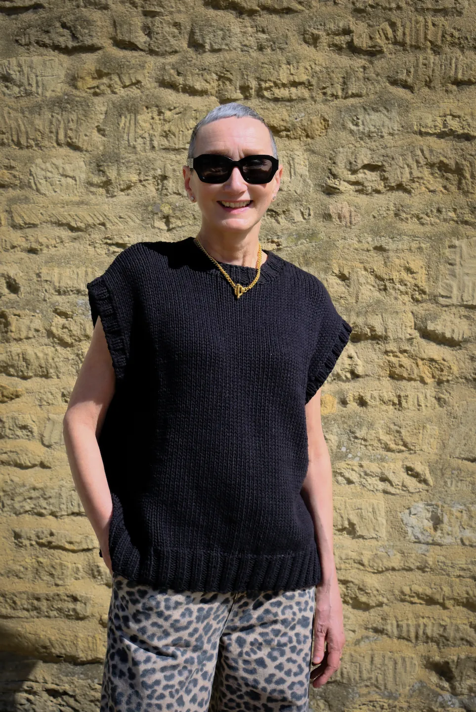 Plain Hand Knit Tank - Black sold by The Slow Love product image thumbnail 4