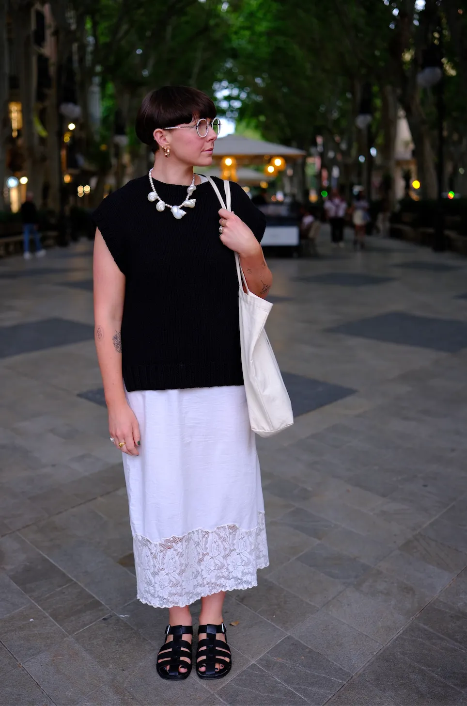 Plain Hand Knit Tank - Black sold by The Slow Love product image thumbnail 5