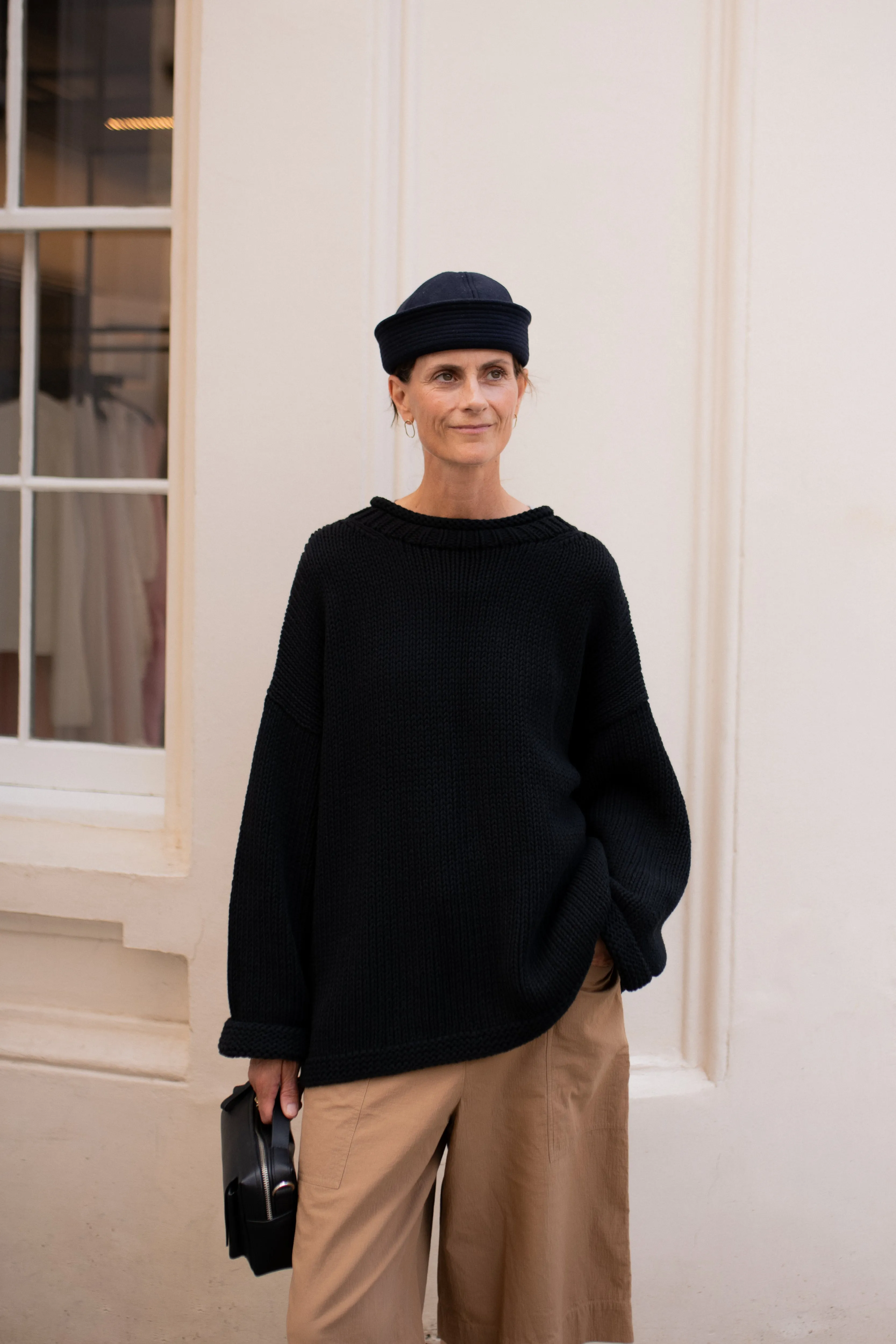 The Essential Handknit Jumper - Black sold by The Slow Love