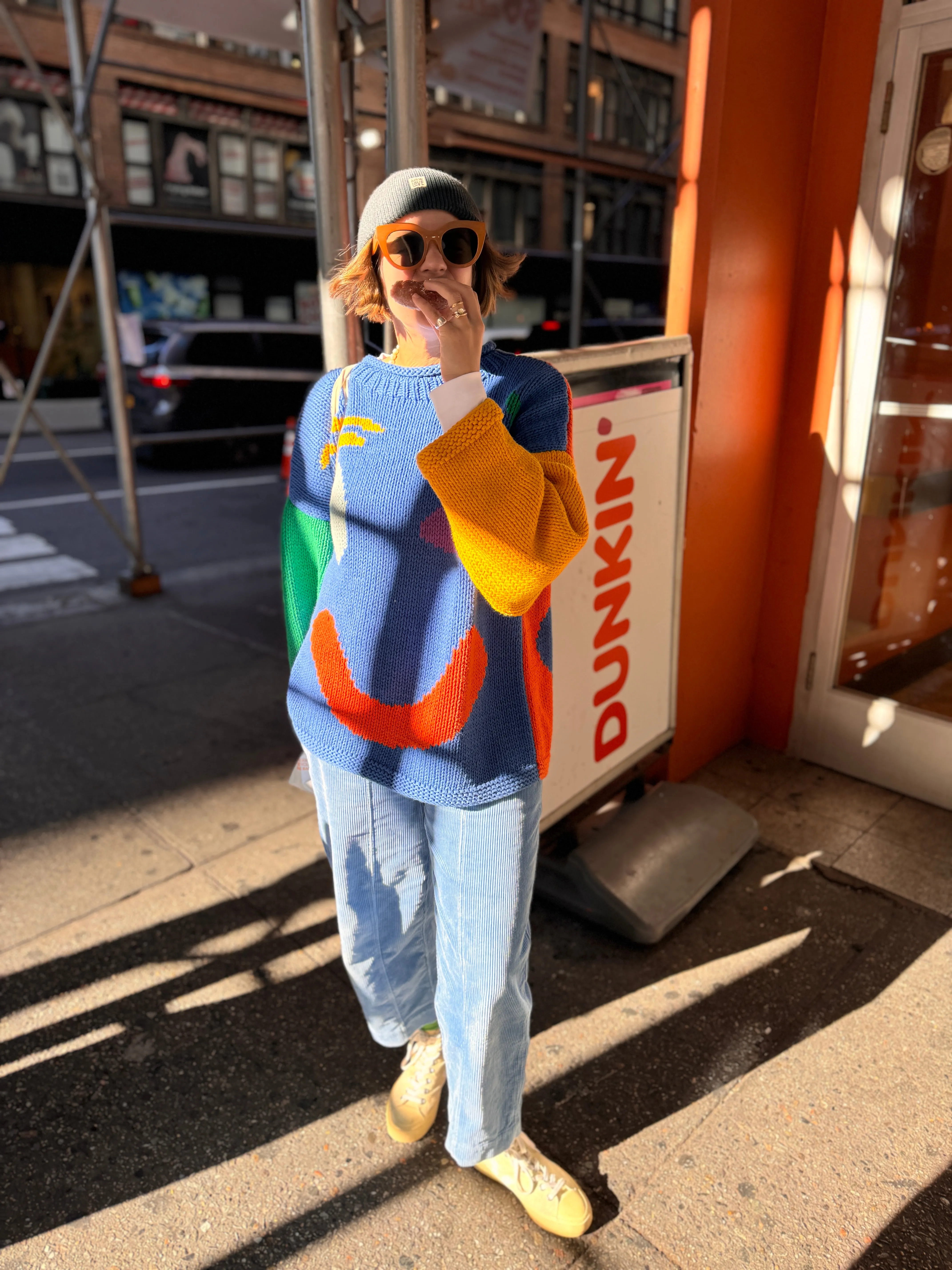 The FEEL GOOD Hand Knit Jumper - Colour Block sold by The Slow Love product image thumbnail 3