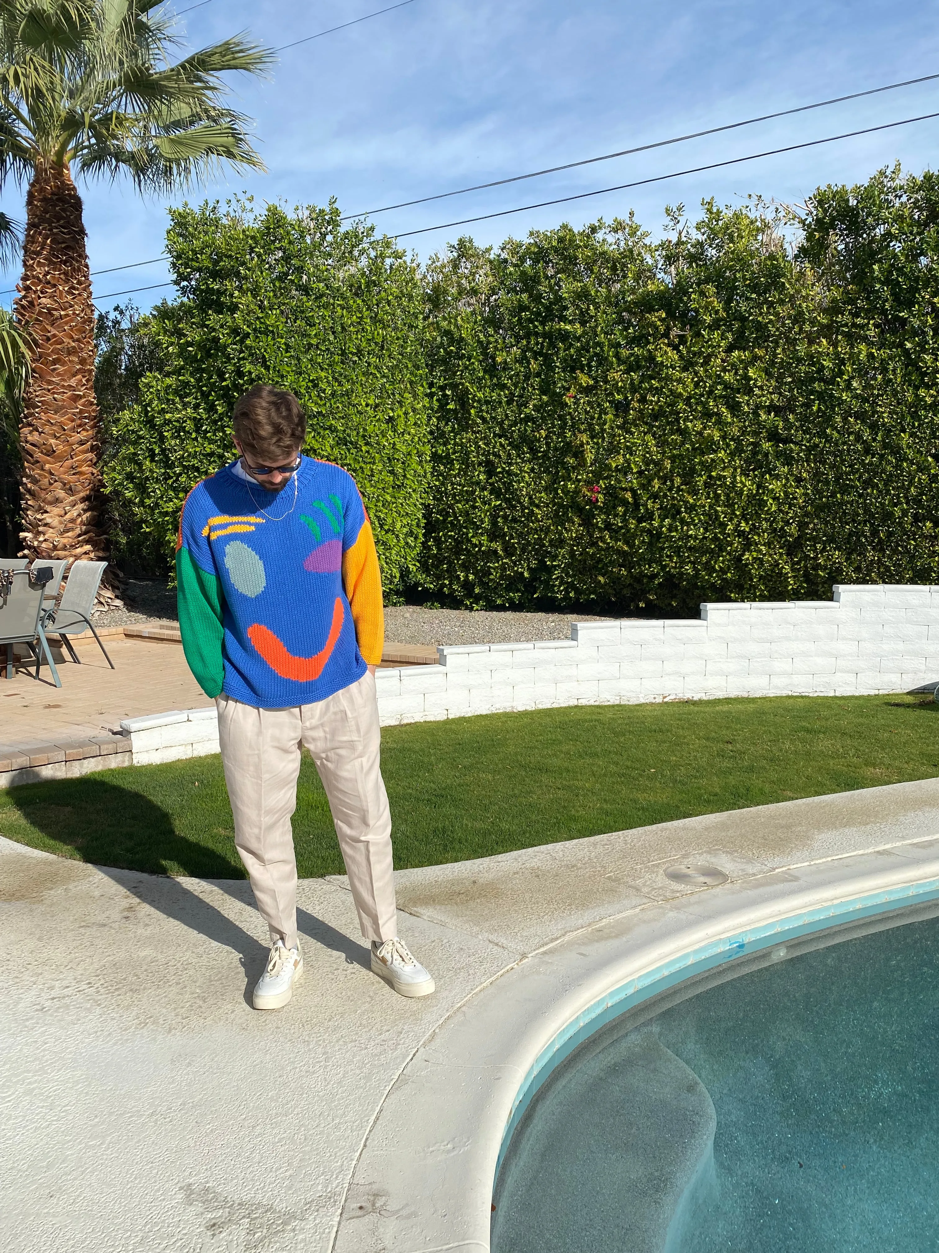 The FEEL GOOD Hand Knit Jumper - Colour Block sold by The Slow Love product image thumbnail 5