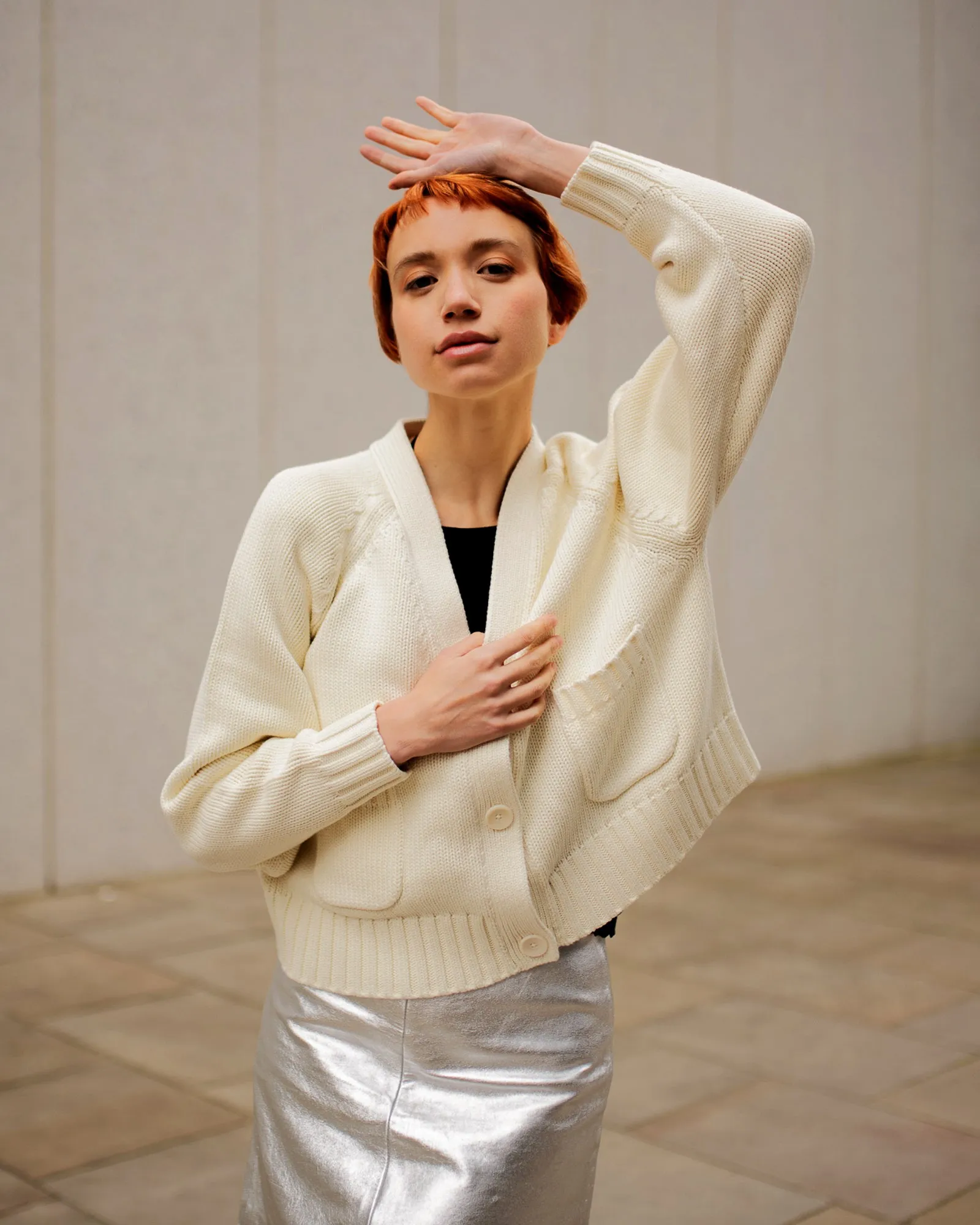 The Staple Cardigan - Panna Cotta sold by The Slow Love