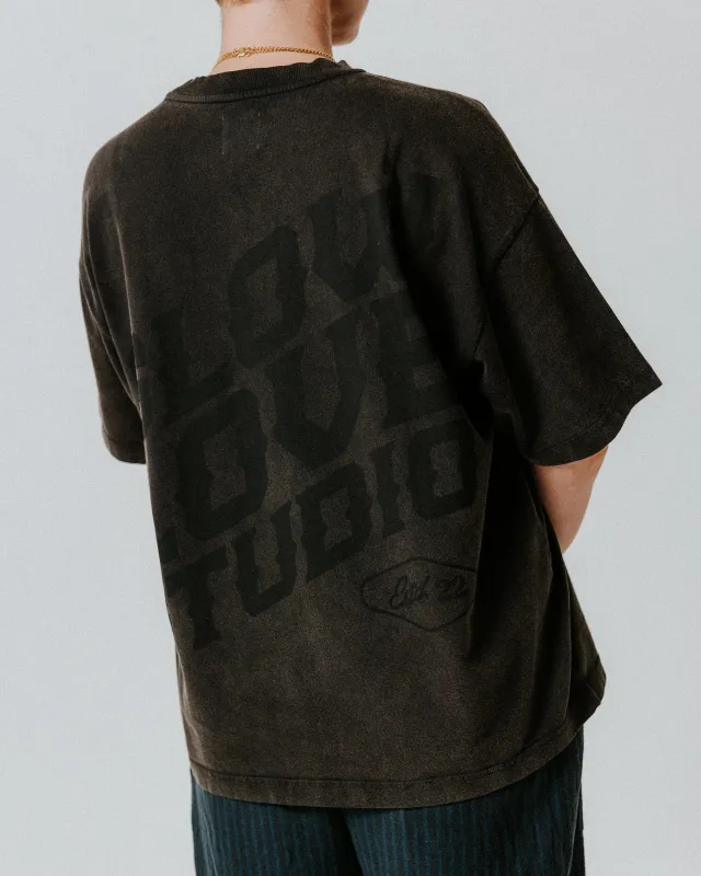 Western T-Shirt - faded black sold by The Slow Love