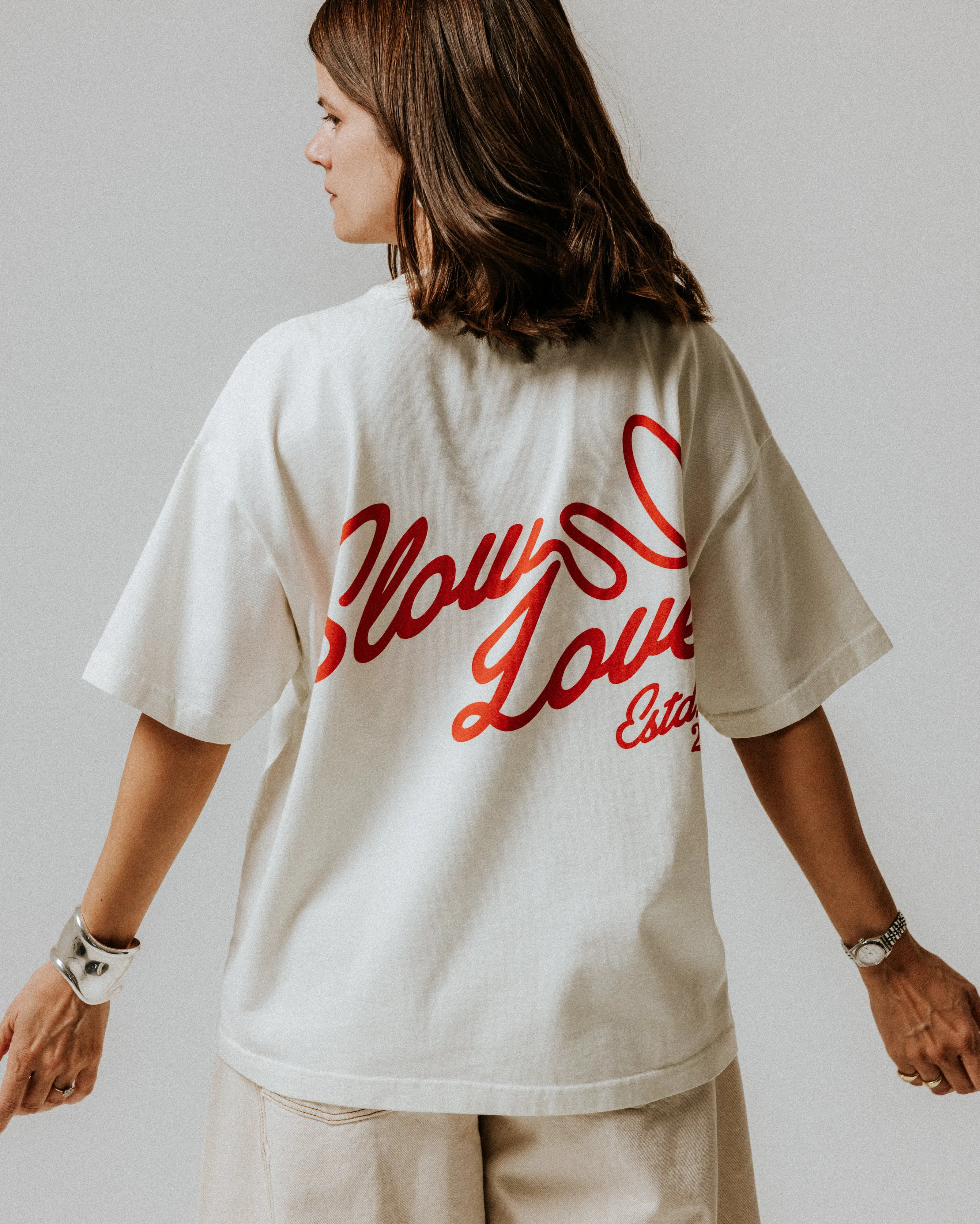 Lasso T-Shirt - off white sold by The Slow Love