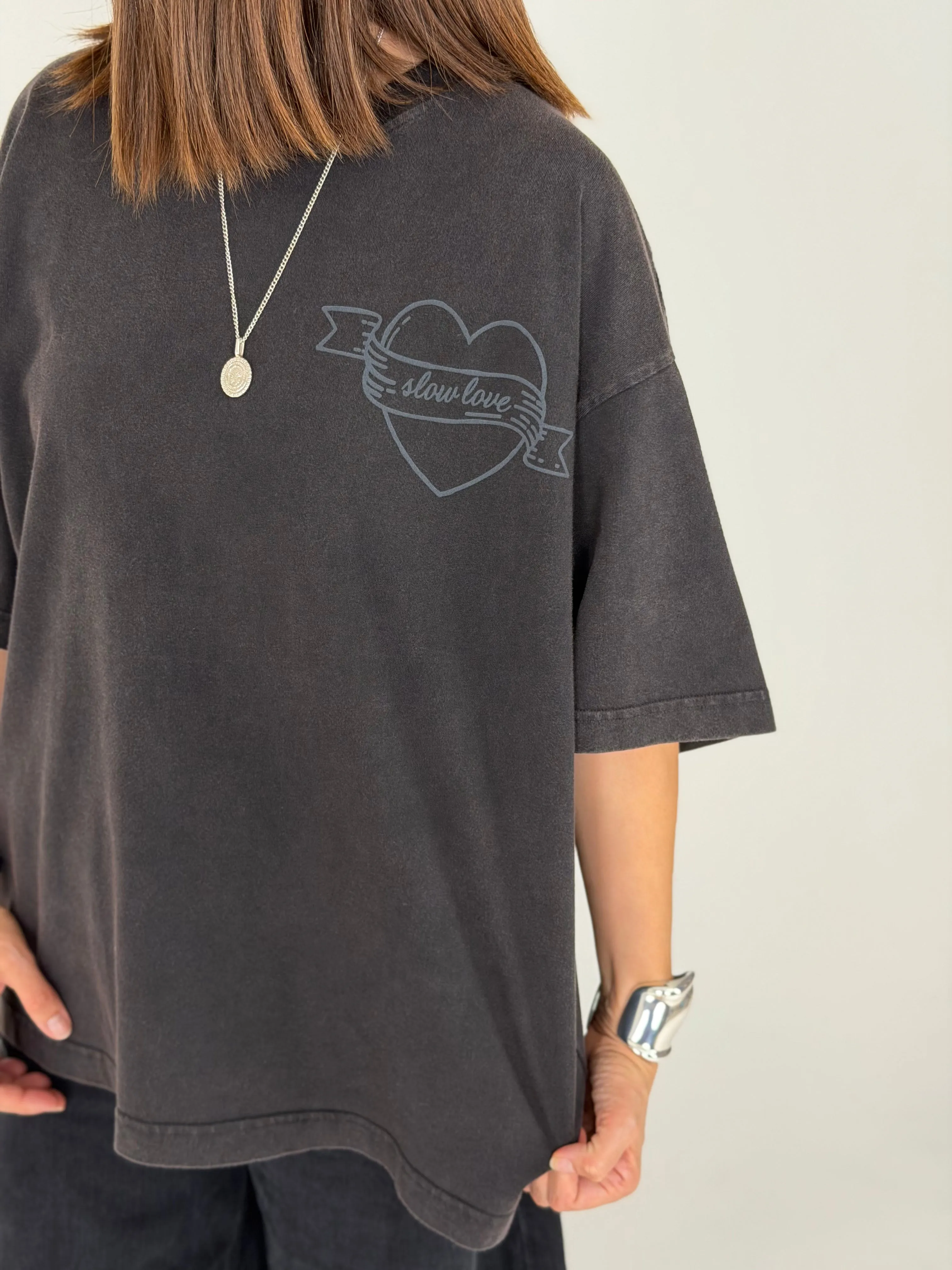 Cherub T-Shirt - faded black sold by The Slow Love product image thumbnail 2