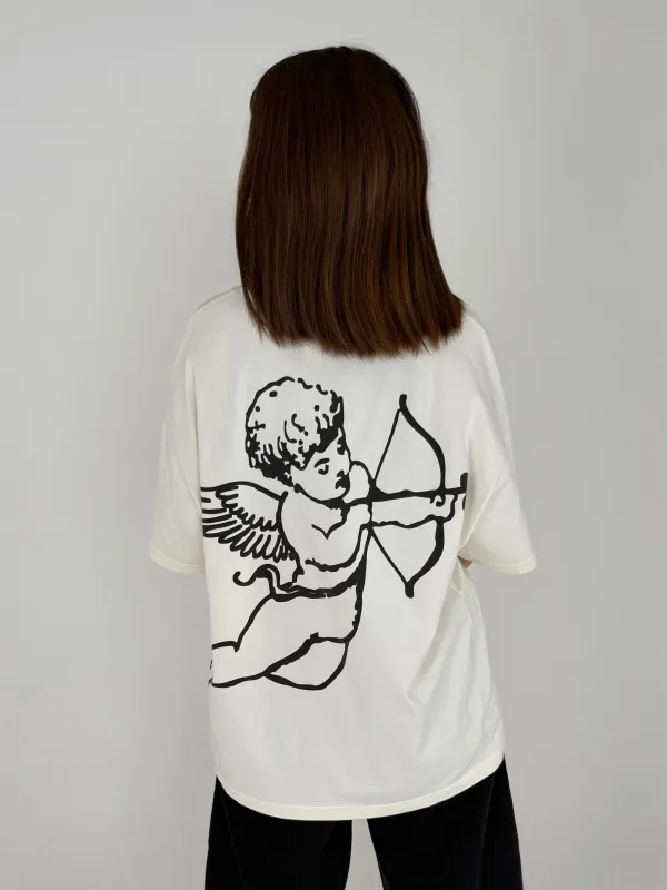 Cherub T-Shirt - off white sold by The Slow Love