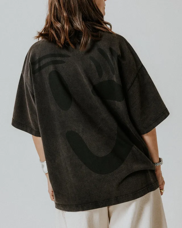 Feel Good T-Shirt - faded black sold by The Slow Love