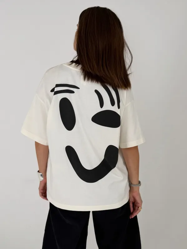 Feel Good T-Shirt - off white sold by The Slow Love