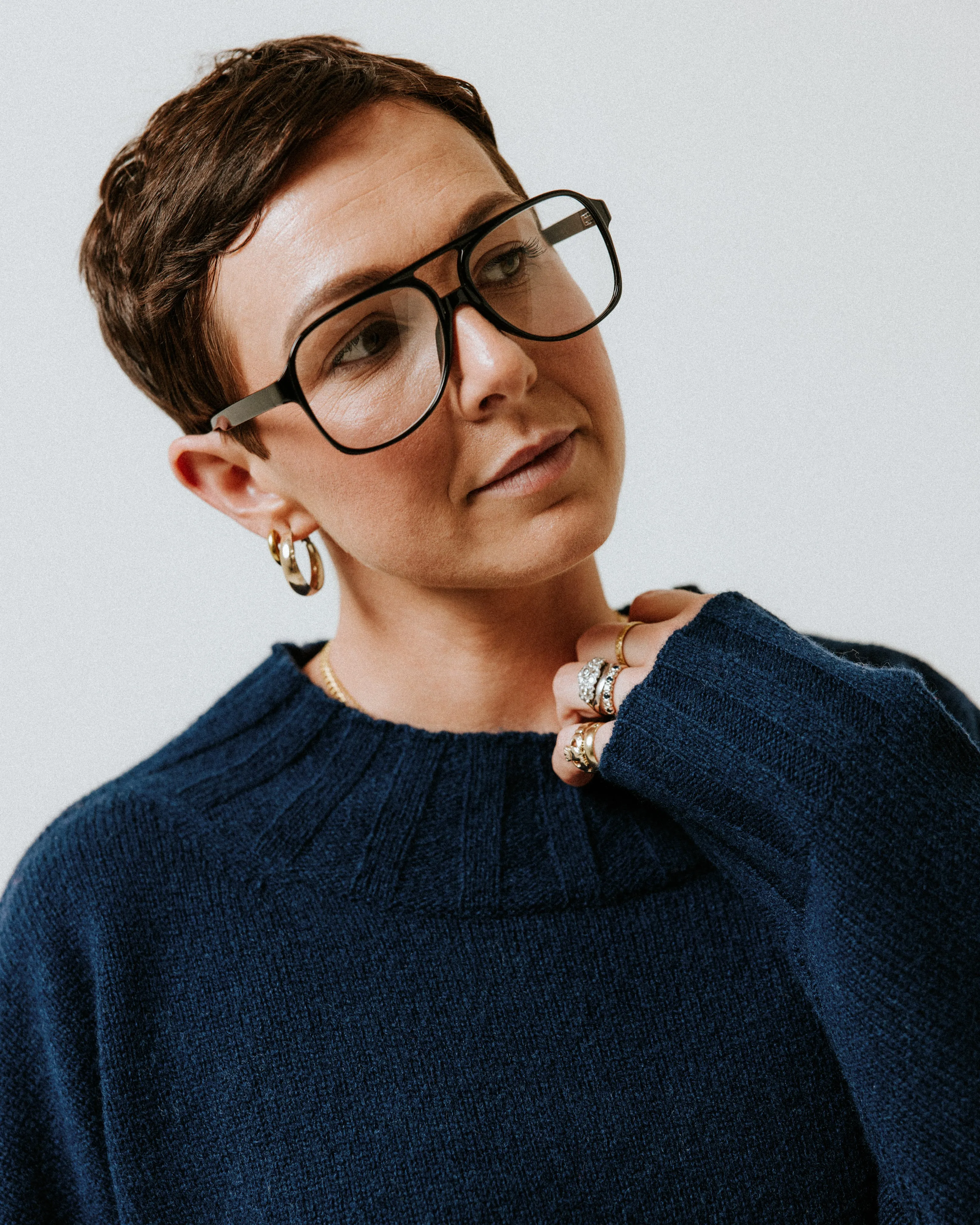 Off Duty Wool Navy Wool Crew sold by The Slow Love product image thumbnail 3